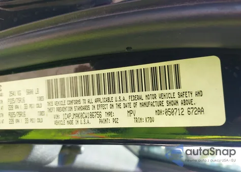 2012 Jeep Liberty Sport z USA, uszkodzony, nr VIN 1C4PJMAK0CW186756